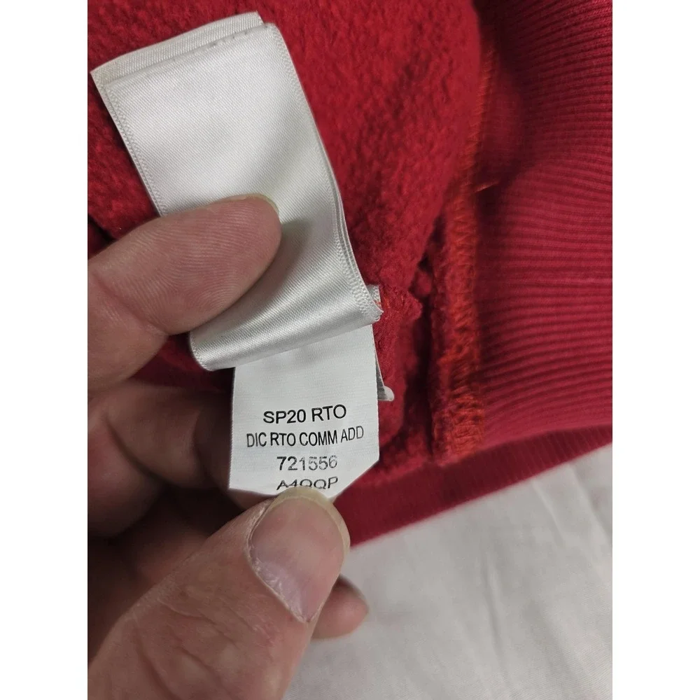The North Face Hoodie‎ Mens Medium Red Never Stop Exploring Fleece Pullover